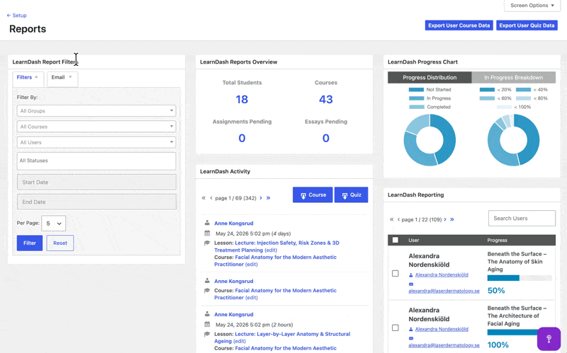 LearnDash Reports
